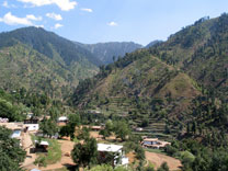 Miandam et les collines dans ses environs